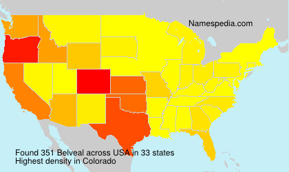 Surname Belveal in USA Surname Belveal in USA