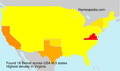 Surname Bemal in USA Surname Bemal in USA