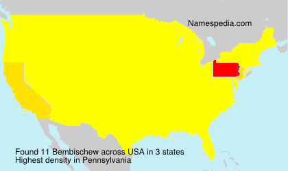 Surname Bembischew in USA Surname Bembischew in USA