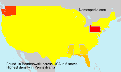 Surname Bembnowski in USA Surname Bembnowski in USA
