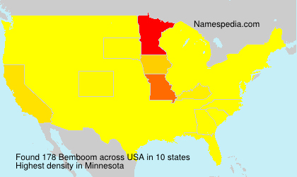 Surname Bemboom in USA Surname Bemboom in USA