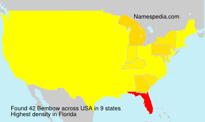 Surname Bembow in USA Surname Bembow in USA