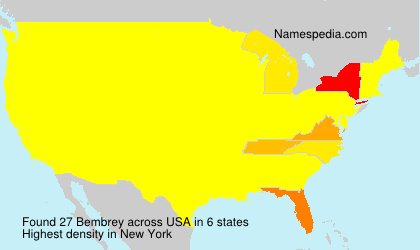 Surname Bembrey in USA Surname Bembrey in USA