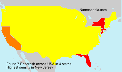 Surname Benaresh in USA Surname Benaresh in USA