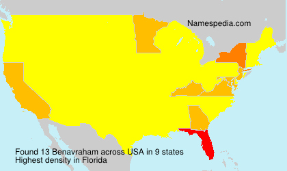 Surname Benavraham in USA Surname Benavraham in USA