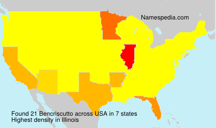 Surname Bencriscutto in USA Surname Bencriscutto in USA