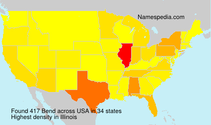 Surname Bend in USA Surname Bend in USA