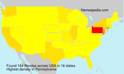 Surname Bendas in USA Surname Bendas in USA