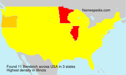 Surname Bendeich in USA Surname Bendeich in USA