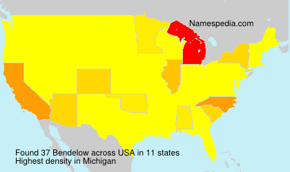 Surname Bendelow in USA