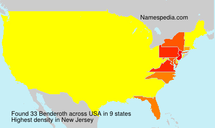 Surname Benderoth in USA Surname Benderoth in USA