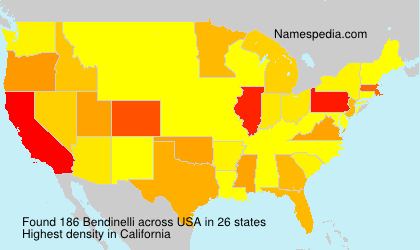 Surname Bendinelli in USA Surname Bendinelli in USA