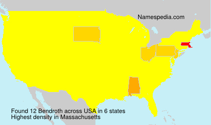 Surname Bendroth in USA Surname Bendroth in USA