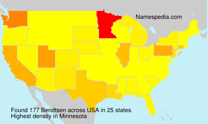 Surname Bendtsen in USA Surname Bendtsen in USA