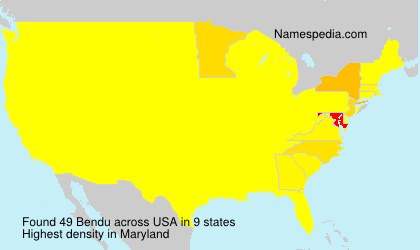 Surname Bendu in USA Surname Bendu in USA