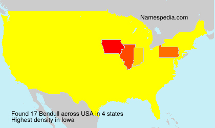 Surname Bendull in USA Surname Bendull in USA