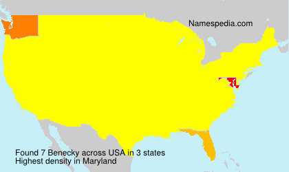 Surname Benecky in USA Surname Benecky in USA
