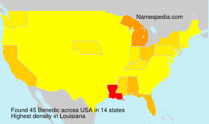 Surname Benedic in USA Surname Benedic in USA