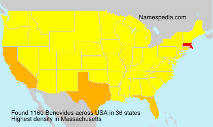 Surname Benevides in USA Surname Benevides in USA