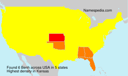 Surname Benh in USA Surname Benh in USA
