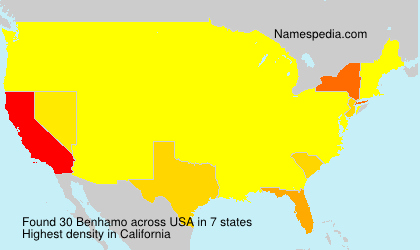 Surname Benhamo in USA Surname Benhamo in USA