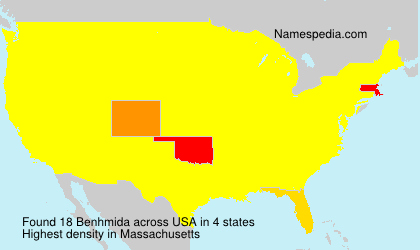 Surname Benhmida in USA Surname Benhmida in USA