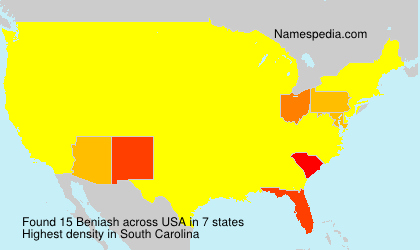 Surname Beniash in USA Surname Beniash in USA