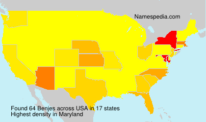 Surname Benjes in USA Surname Benjes in USA