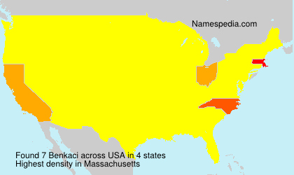 Surname Benkaci in USA