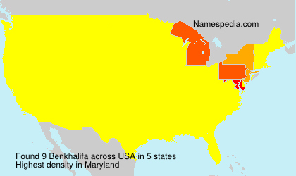 Surname Benkhalifa in USA Surname Benkhalifa in USA