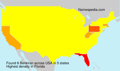 Surname Benkiran in USA Surname Benkiran in USA
