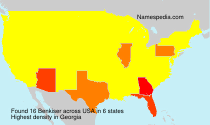 Surname Benkiser in USA Surname Benkiser in USA