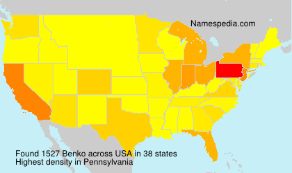 Surname Benko in USA Surname Benko in USA