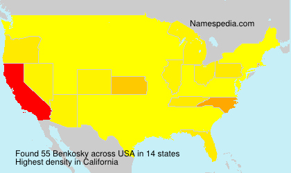 Surname Benkosky in USA Surname Benkosky in USA