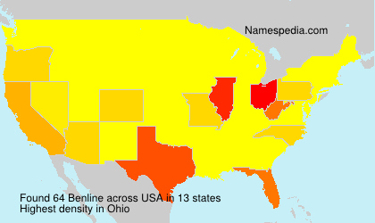 Surname Benline in USA Surname Benline in USA