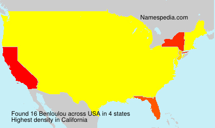 Surname Benloulou in USA Surname Benloulou in USA