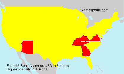 Surname Benltey in USA Surname Benltey in USA