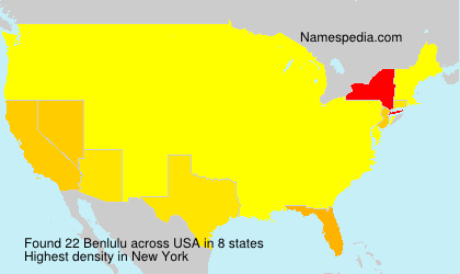 Surname Benlulu in USA