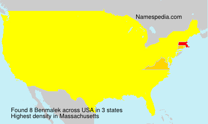 Surname Benmalek in USA Surname Benmalek in USA