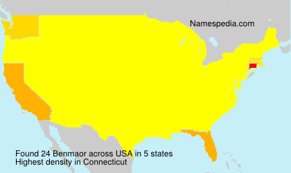 Surname Benmaor in USA Surname Benmaor in USA