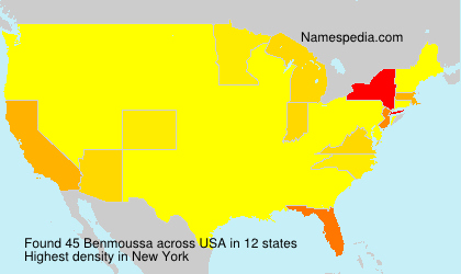 Surname Benmoussa in USA Surname Benmoussa in USA