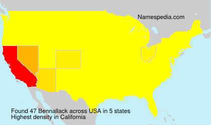 Surname Bennallack in USA Surname Bennallack in USA