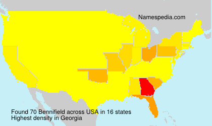 Surname Bennifield in USA Surname Bennifield in USA