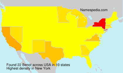 Surname Benot in USA Surname Benot in USA