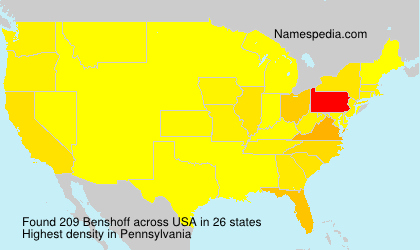Surname Benshoff in USA Surname Benshoff in USA