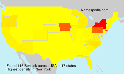 Surname Bensink in USA Surname Bensink in USA