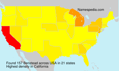 Surname Benstead in USA Surname Benstead in USA