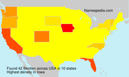 Surname Bentien in USA Surname Bentien in USA