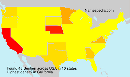 Surname Bentjen in USA Surname Bentjen in USA
