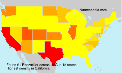 Surname Benzmiller in USA Surname Benzmiller in USA